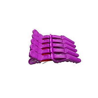 Hair clips Hairdressing Alligator Clip Perm Hair Dye Plastic Hairpin Wig Clip Haircut Partition Styling Clip Supplies claw clips,Purple 5pcs