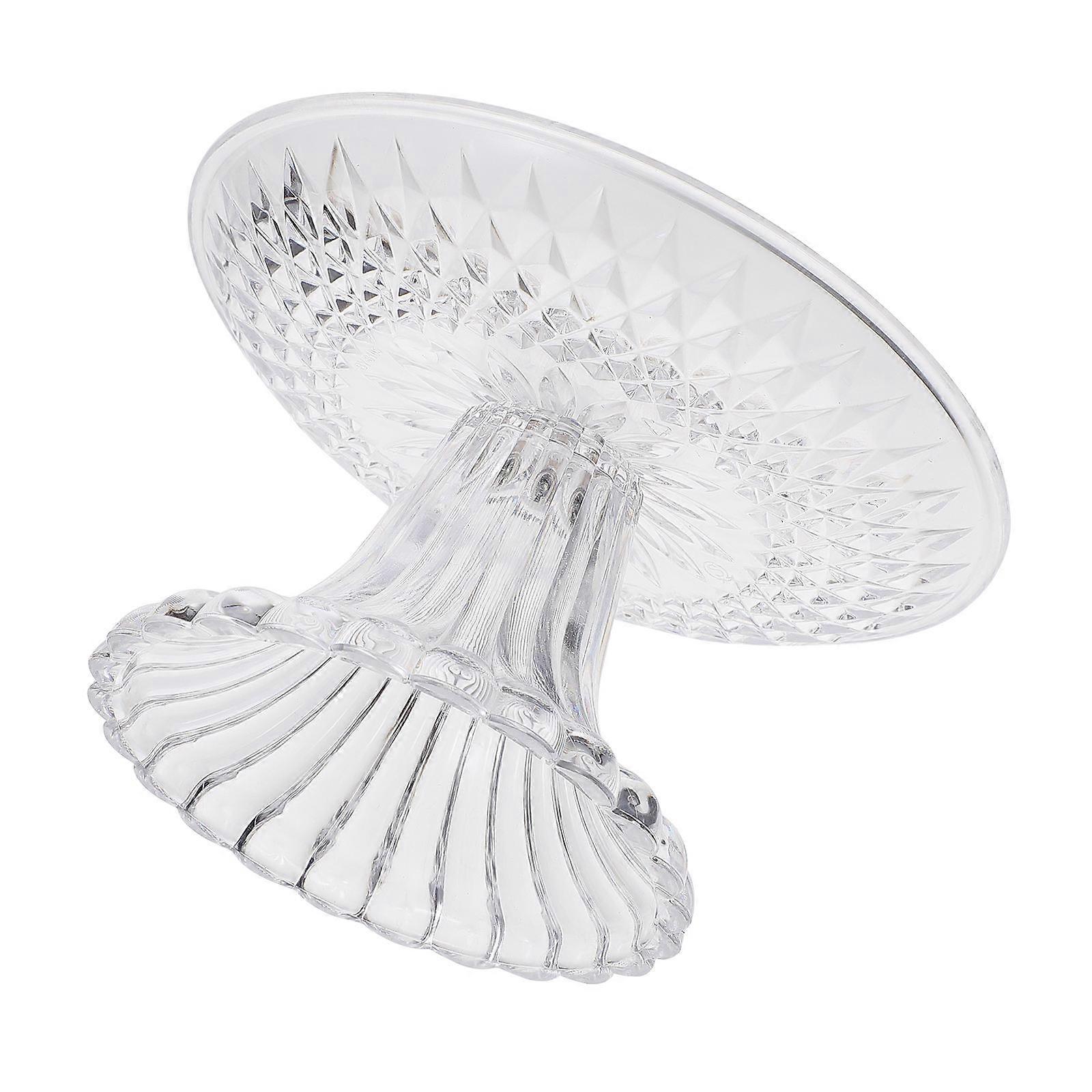 Transparent Acrylic Fruit Plate for Party Use 15cm Wide Display Tray