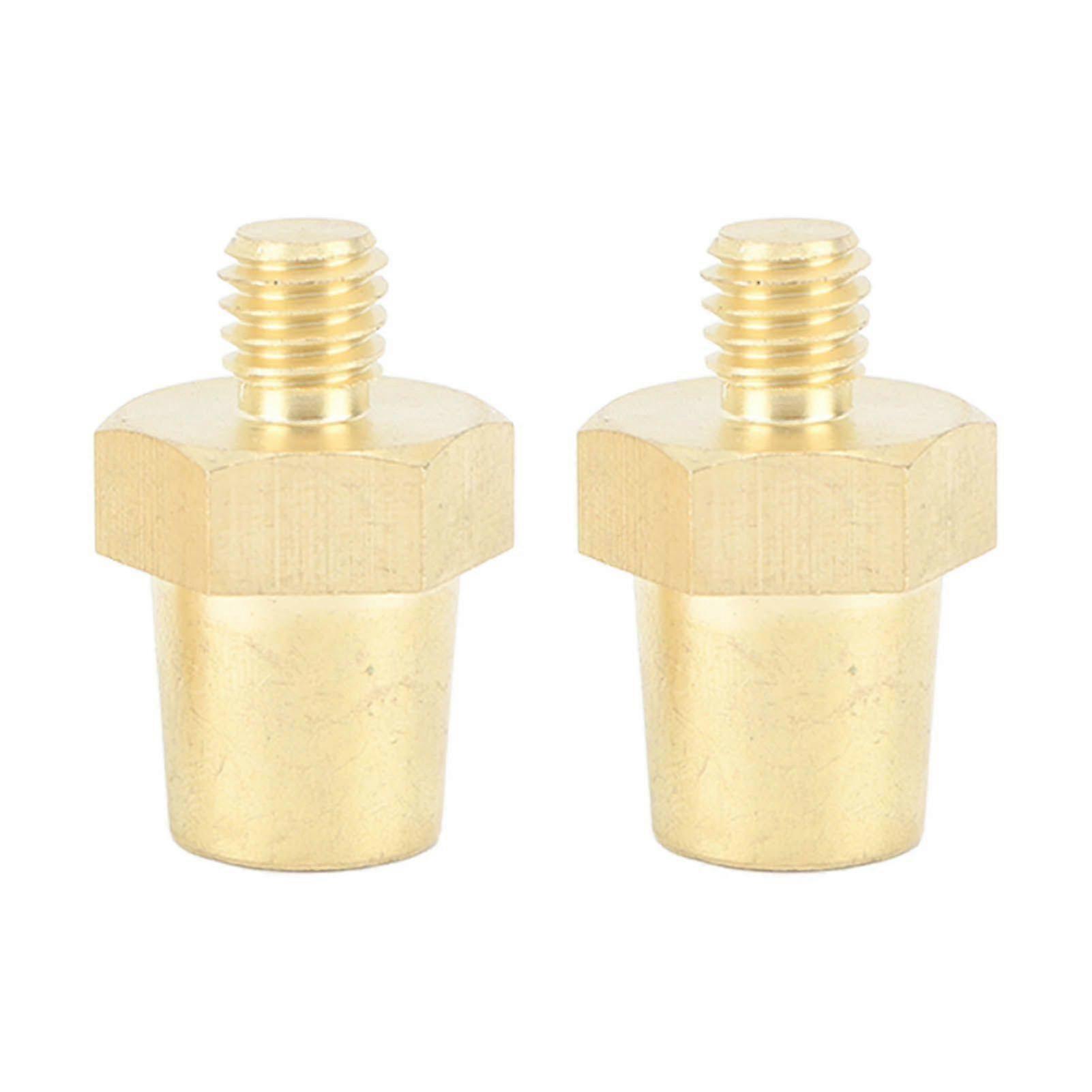 One Pair Brass Battery Side Terminal Charging Posts Suitable for 9.2mm Positive and Negative Battery Cable Terminals