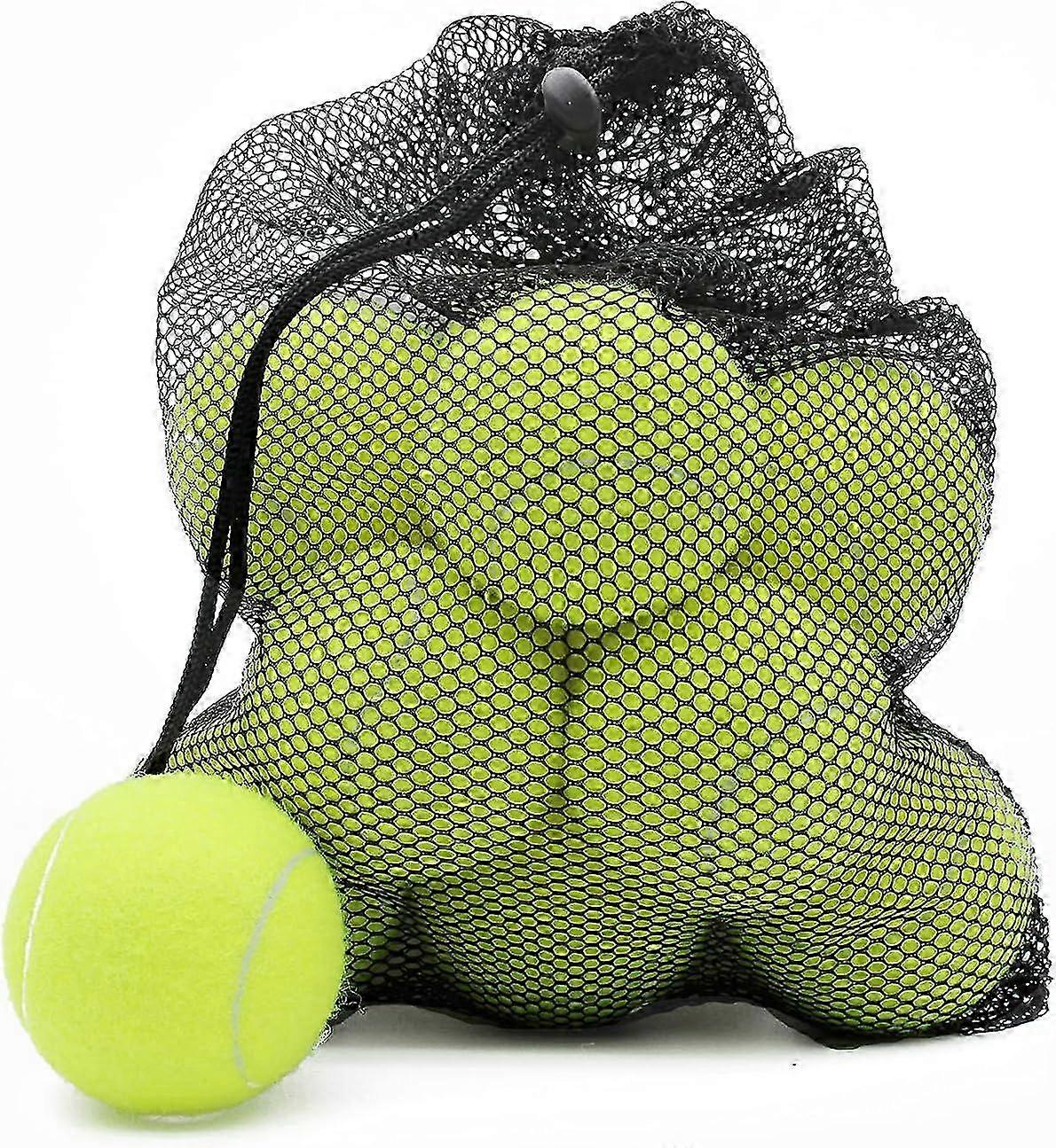 12 Pack Tennis Balls for Advanced Players, Practice Balls for Dogs, with Net Bag for Easy Transport, Great for Beginners
