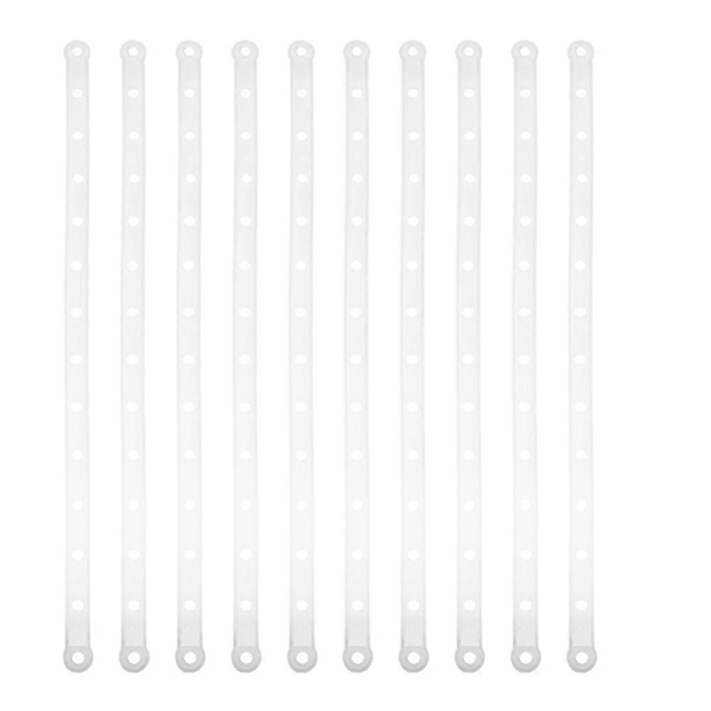 10pcs Heavy Duty Plastic Hanger Connector Strips Stable White Hanger Extensions  Garment Storage Solutions for Closet Organizing Display
