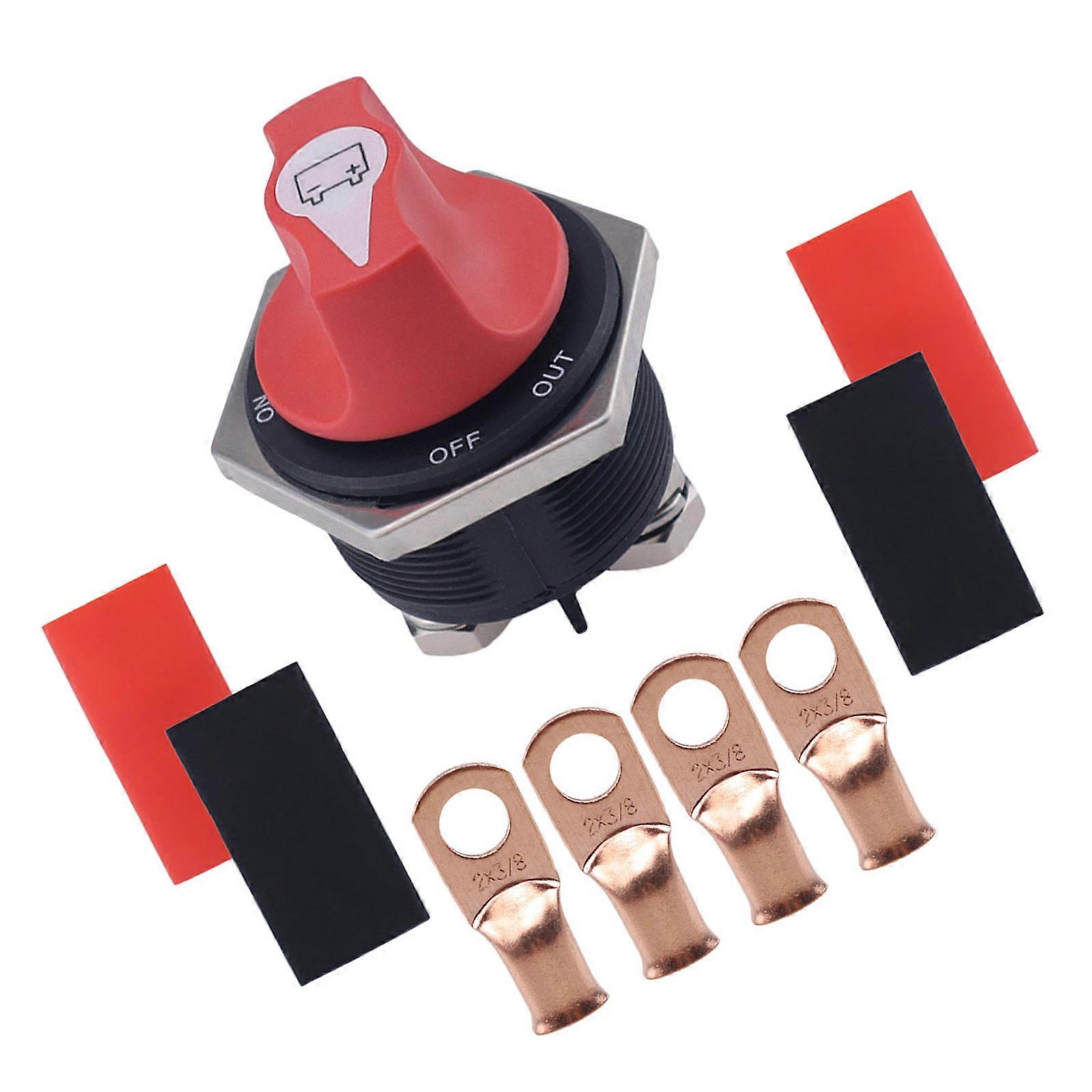 Power Battery Switches Isolator Switch Battery Disconnect Switch 12-32V Battery Cut Shut Offs Kills Switch 50A-300A Multicolor