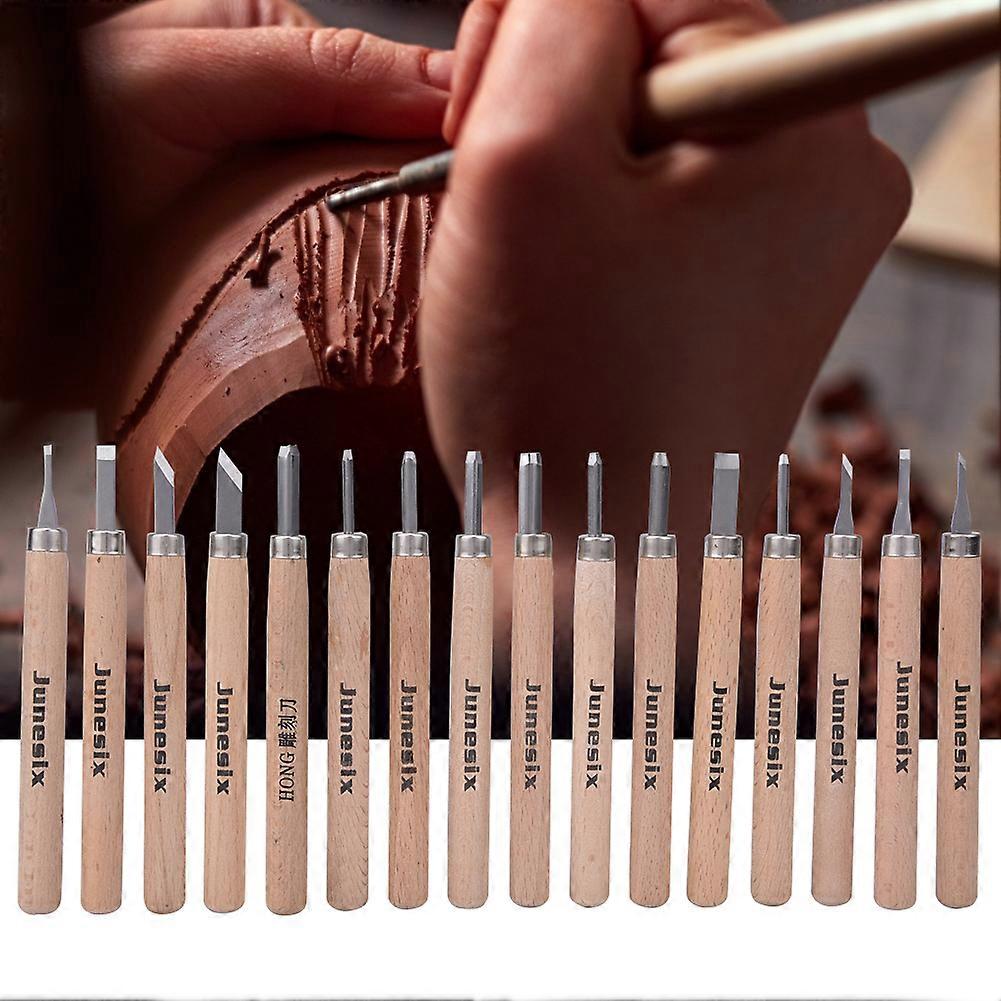 16 Pcs Carving Knife High Speed Steel Woodworking Carving Engraving Tool for Rubber Stamp