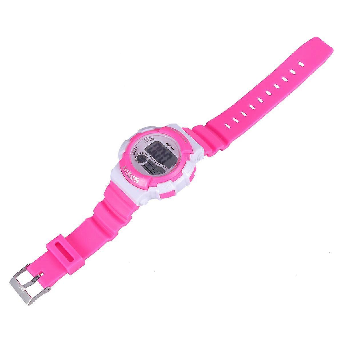 Kids Watch Multi Function Wristwatch for Girls Everyday Use Rosy 2243cm Week Display 1Set
