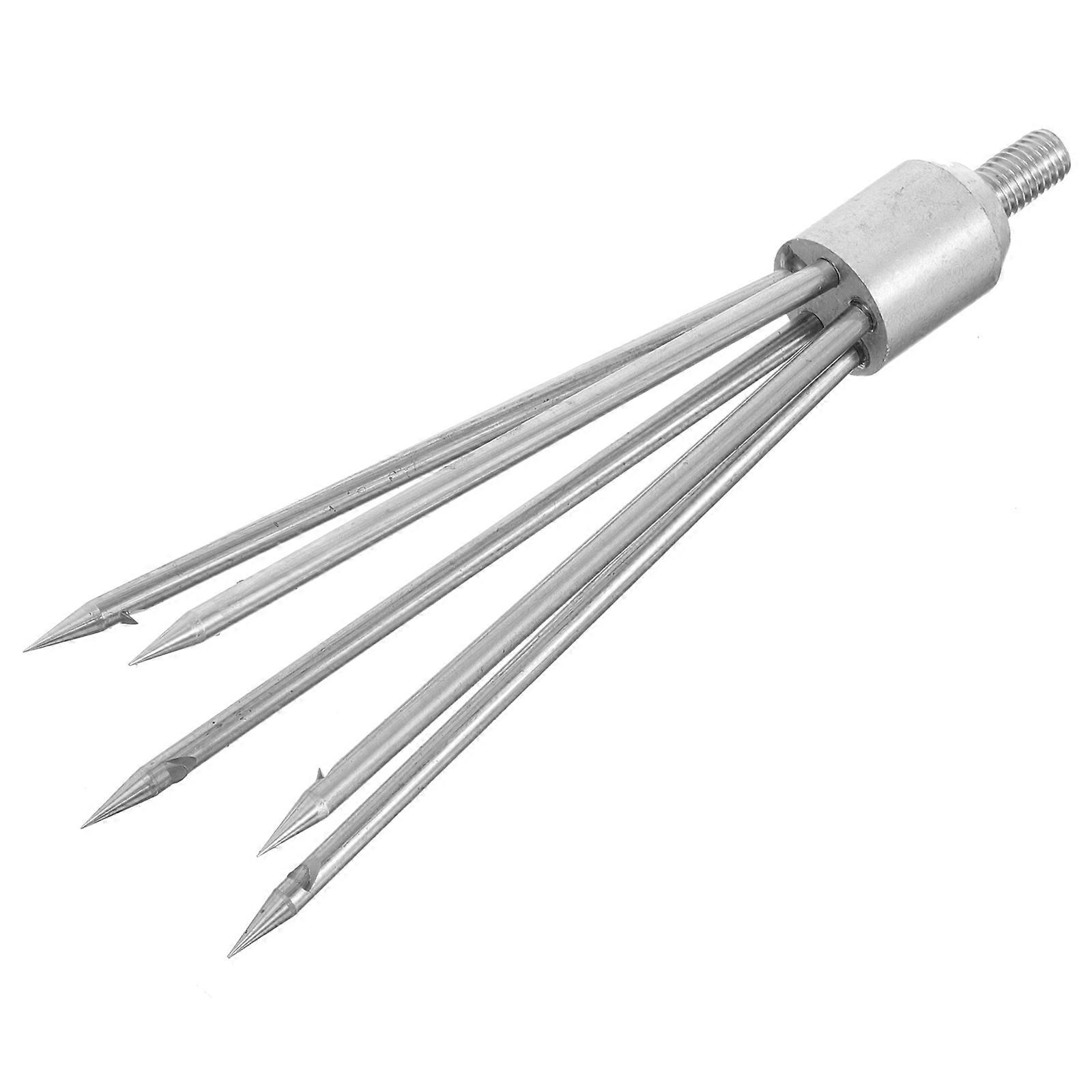 Stainless Steel Barb Fork for Fishing Use with Durable Construction and Comfortable Handle 9.5in