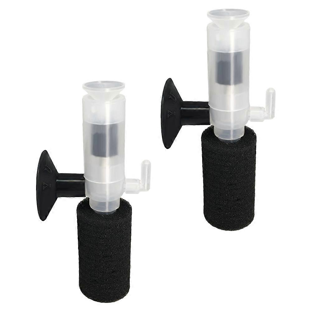 Turtle Tank Filter Compact Plastic Maintain Water Circulation Bacteria Removal 2Pcs