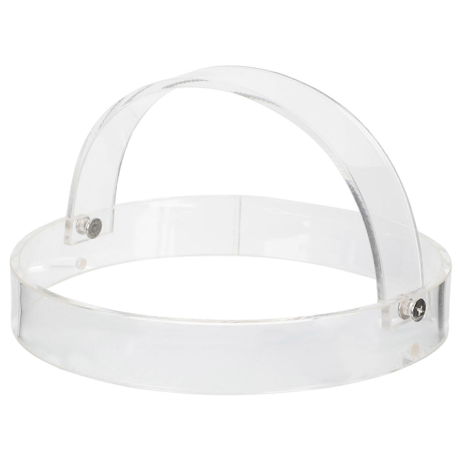 Elegant Clear Acrylic Hat Display Stand, Transparent Wig Holder for Closet, Dresser & Store Display, Strong Stable Structure for Caps and Hats