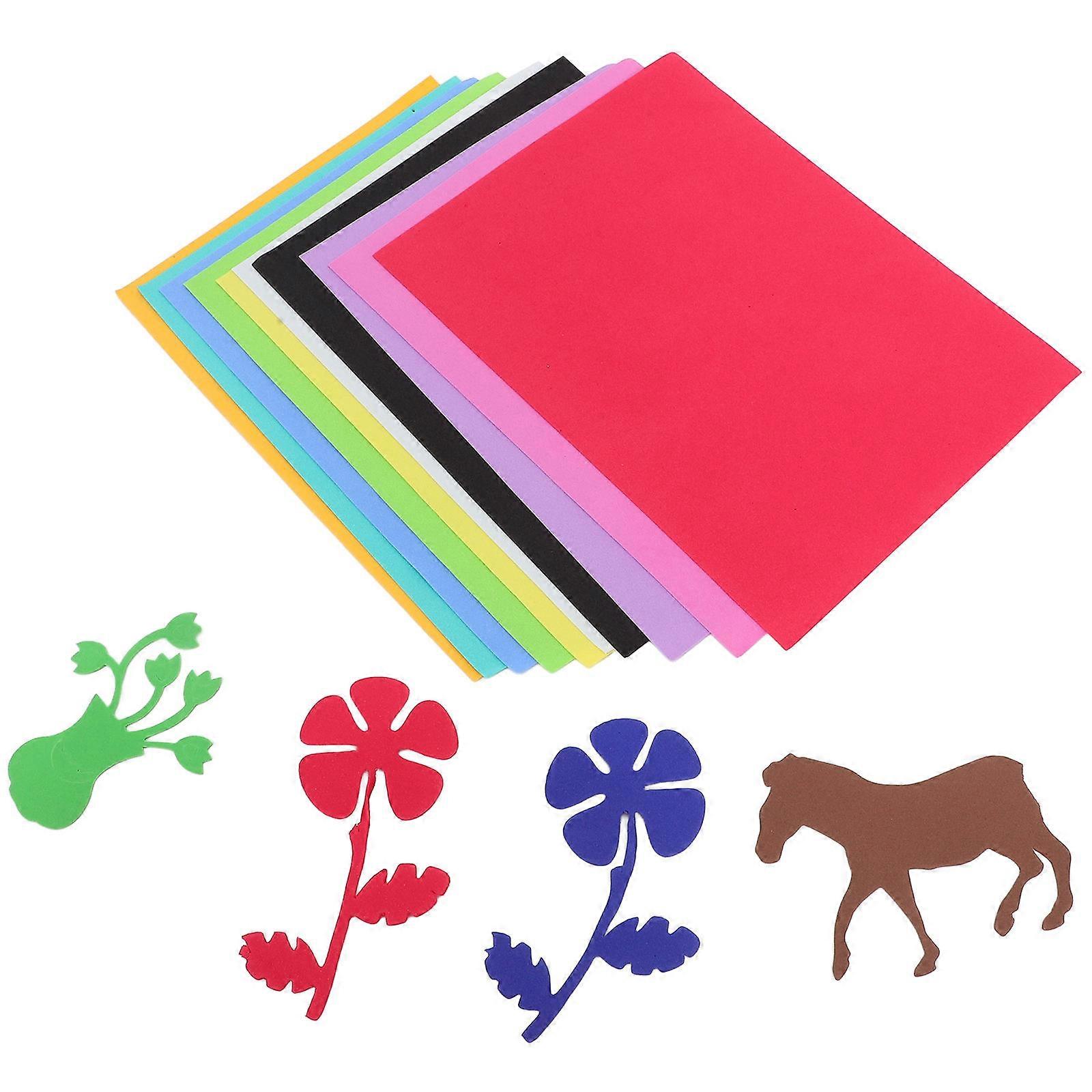 Craft Paper Sheets Mixed Color Origami Paper Making 20x26.5cm EVA 10Pack