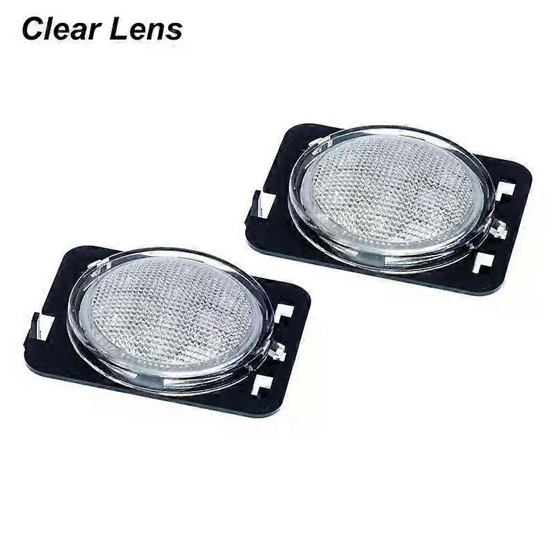 iJDM Front Fender Flare Side Markierungsleuchte Montage für Jeep Wrangler JK Amber Blinker Lichter & Weiß LED Fahren / DRL 07-17