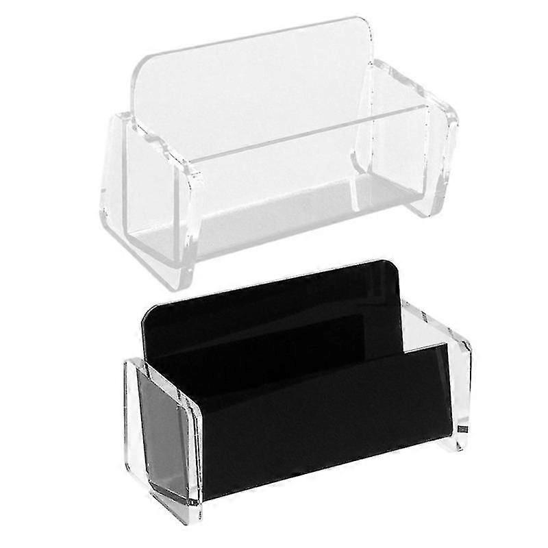 Set of 2 Professional Business Card Holders for Office Desk