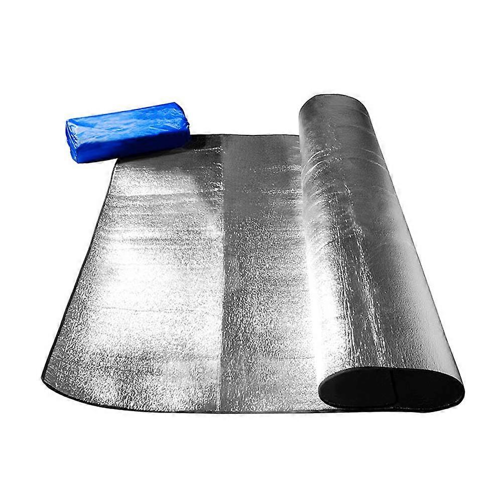 بطانية نزهة مقاومة للماء أنشطة الشاطئ للتخييم في الهواء الطلق فضة 2 م × 3 م × 2.5 مم حماية من الأوساخ 1 عبوة