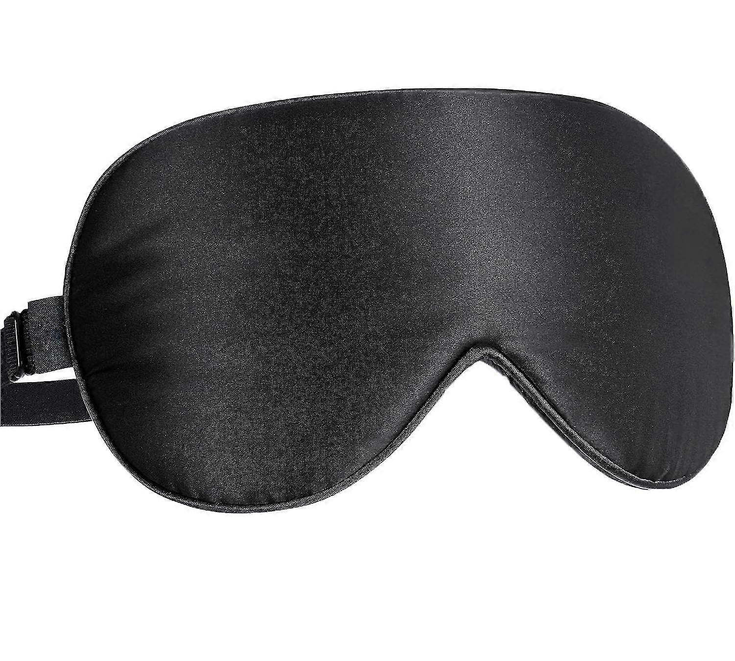 2025 Silk Sleep Mask - Light - Blackout Design Ultra Soft Comfortable - Natural Silk Sleeping Mask Eye Blinder with Adjustable Strap