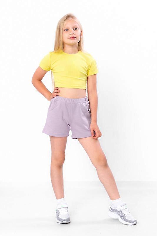 Shorts (girls) – Cotton Blend, Elastic Waist, Pockets,, Summer,  HC 6033-057-1