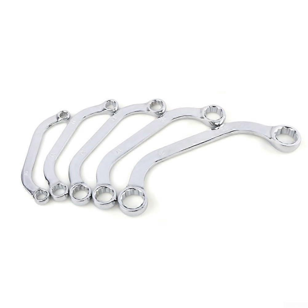 Chrome Vanadium Steel Double U Shape Ratchet Wrench Set 12 Point Socket Set Metric Sizes for Automotive Repair Tools