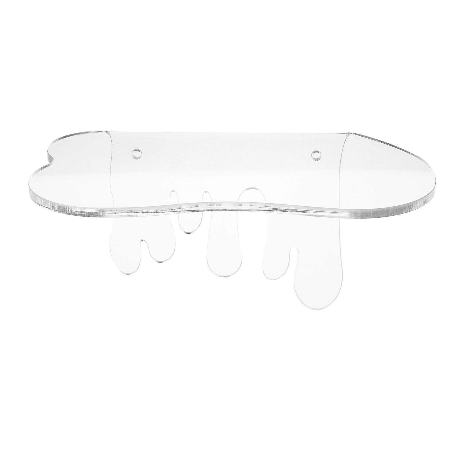 Acrylic Floating Wall Ledge Shelves, Invisible Transparent Storage Display Shelf for Books, Albums, Figures, Room Decor