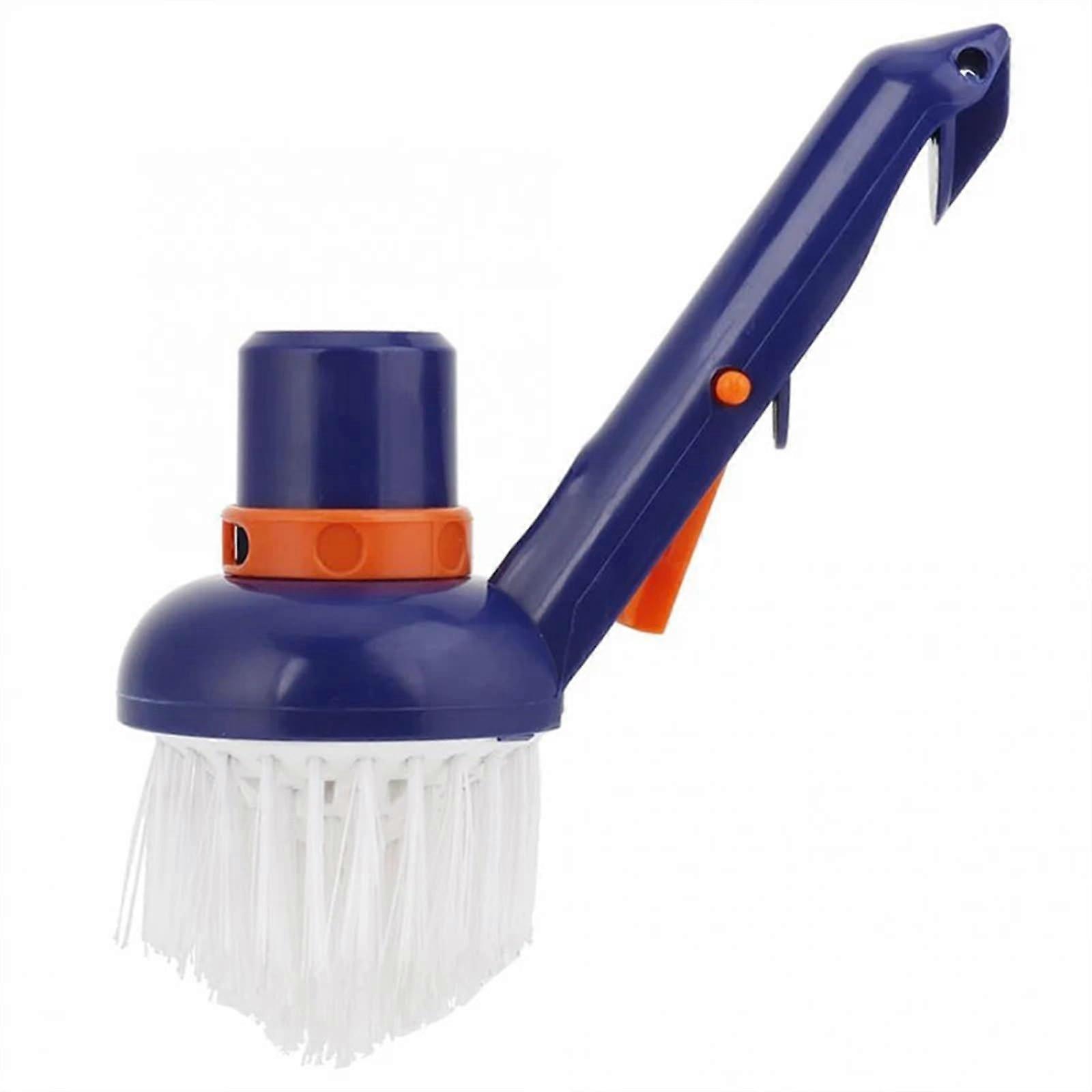 Pool Accessories Swimming Pool Brush Vacuum Cleaner Multifunctional Cleaning Accessories Small Suction Head Brushes Pool Cleaning Set (2PCS) 2PCS Blue