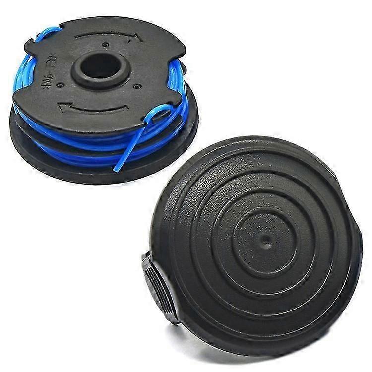 TLW-04+TLW-05 1Pc Replacement Spool + 1Pc Spool Cap Compatible For Harbor Freight Bauer 20115E-B Bauer Corded BAUER 5.5Amp 15 in E
