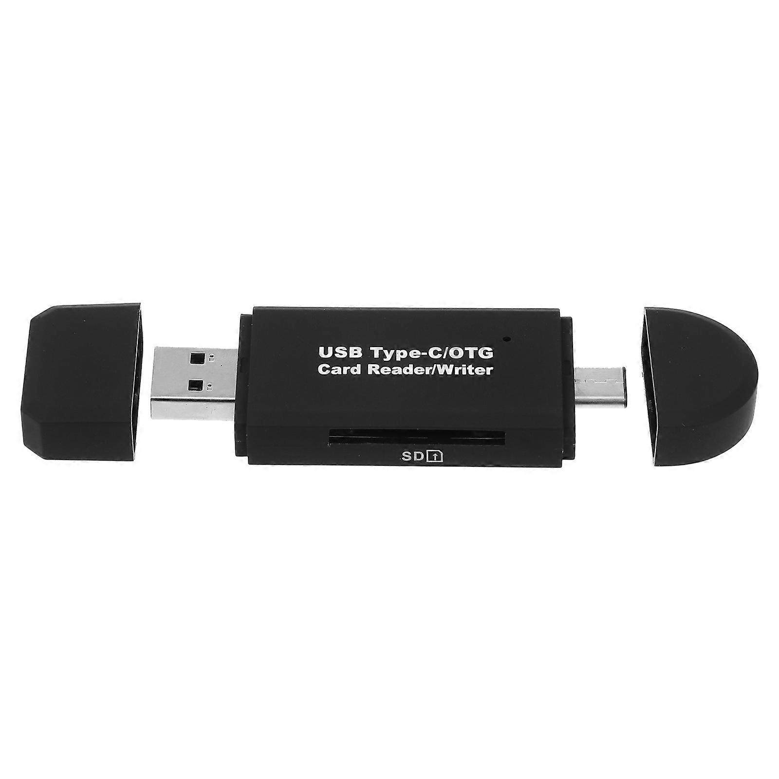 Portable Card Reader USB Reader For Tech Users Featuring Video Playback In Black For Cross-platform Compatibility 1Pcs
