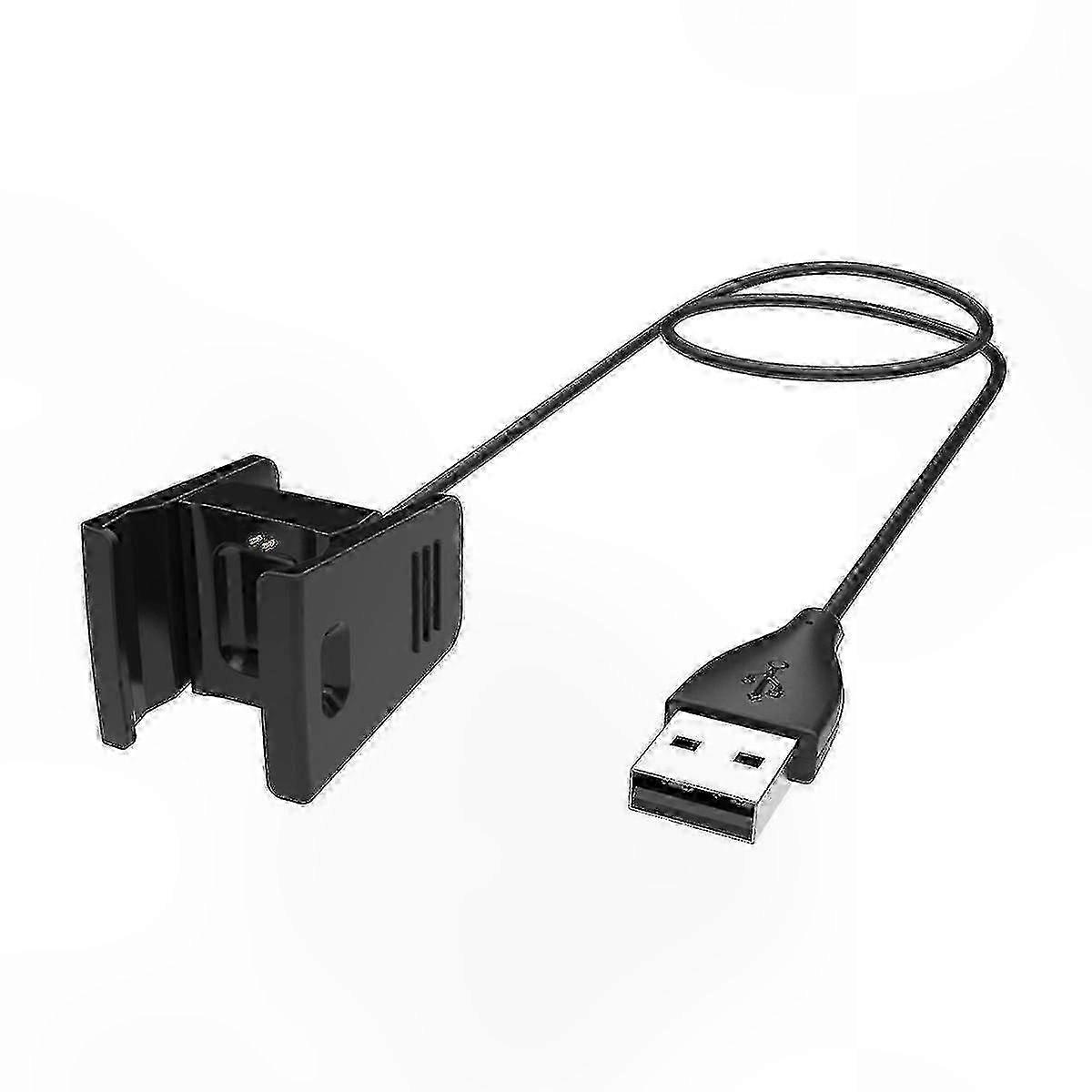 USB Cable Dock Adapter for Fitness Tracker Charger Replacement (Black)