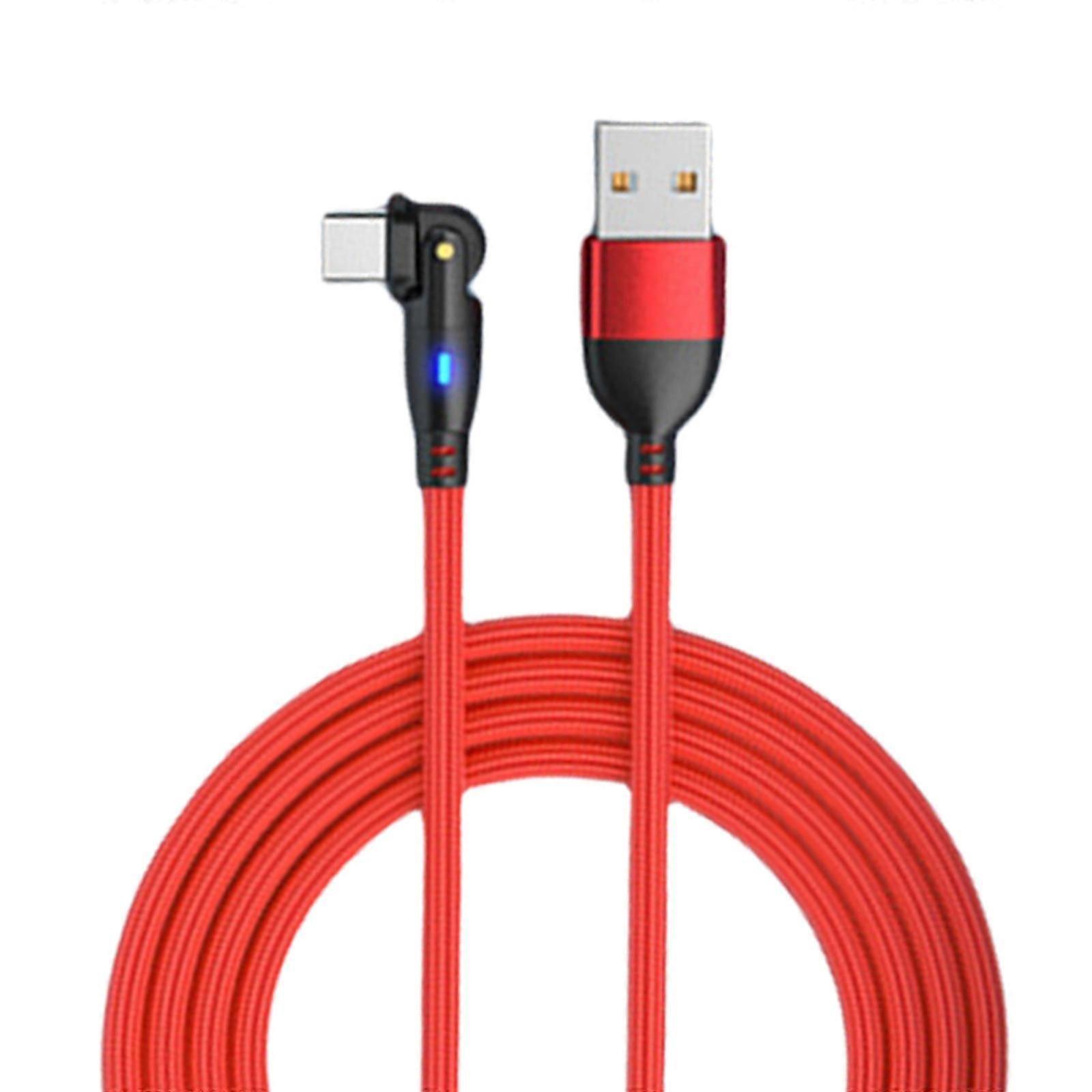 Cabo de carregamento rápido USB tipo C portátil com 180 conectores para jogos fáceis e