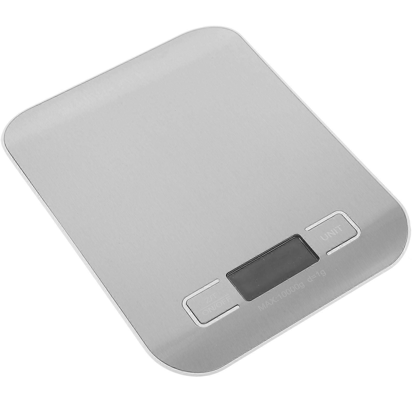 Accurate Weighing Scale For Kitchen Equipment 17.80X14.00X1.60CM Silver Electronic Scale 1Pack