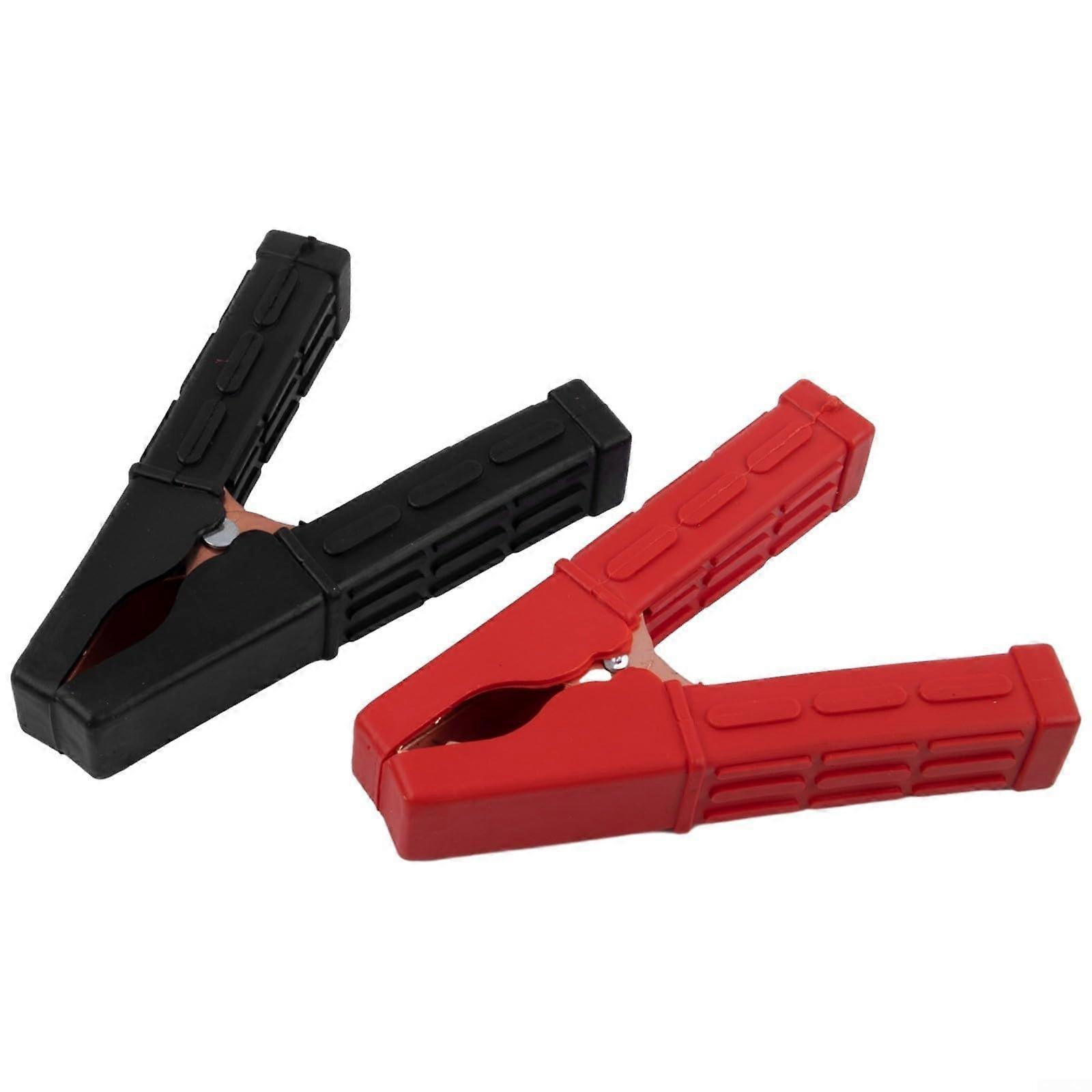 4 robust replacement clamps for jumper cables, battery clamps for automotive use, clips for secure electrical connections