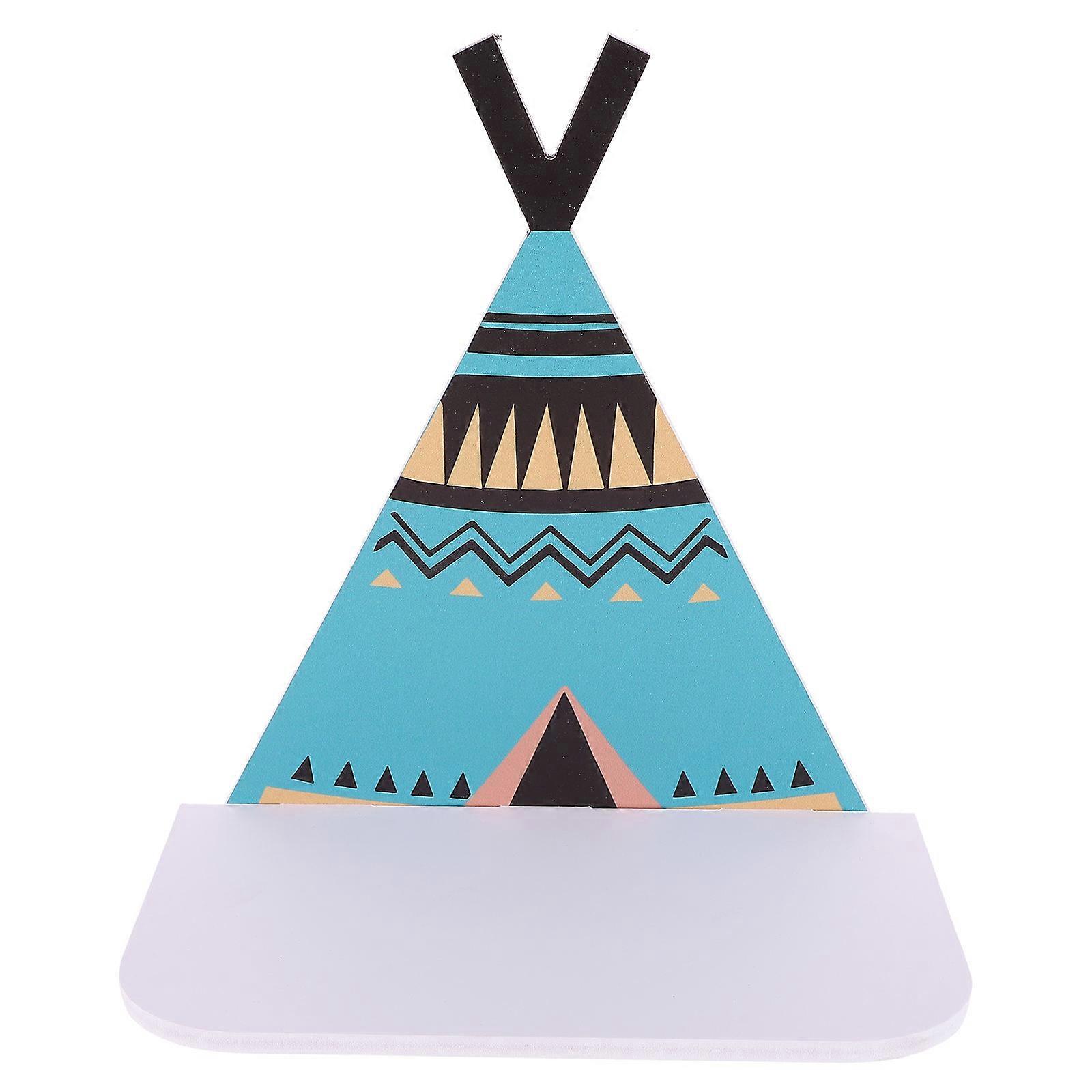 رف تخزين رائعتين على شكل خيمة للبالغين والأطفال 27.5 × 25 سم أزرق بسيط أنيق 1 قطعة