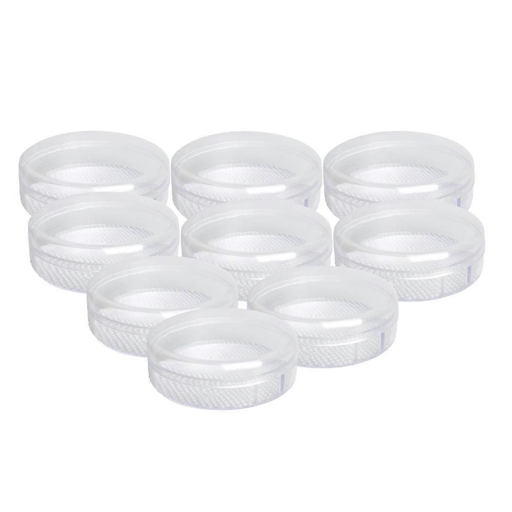 Makeup Puff Case 10Pcs Portable Storage Boxes For Women And Friends 6.5x6.5x2cm Clear Empty Container