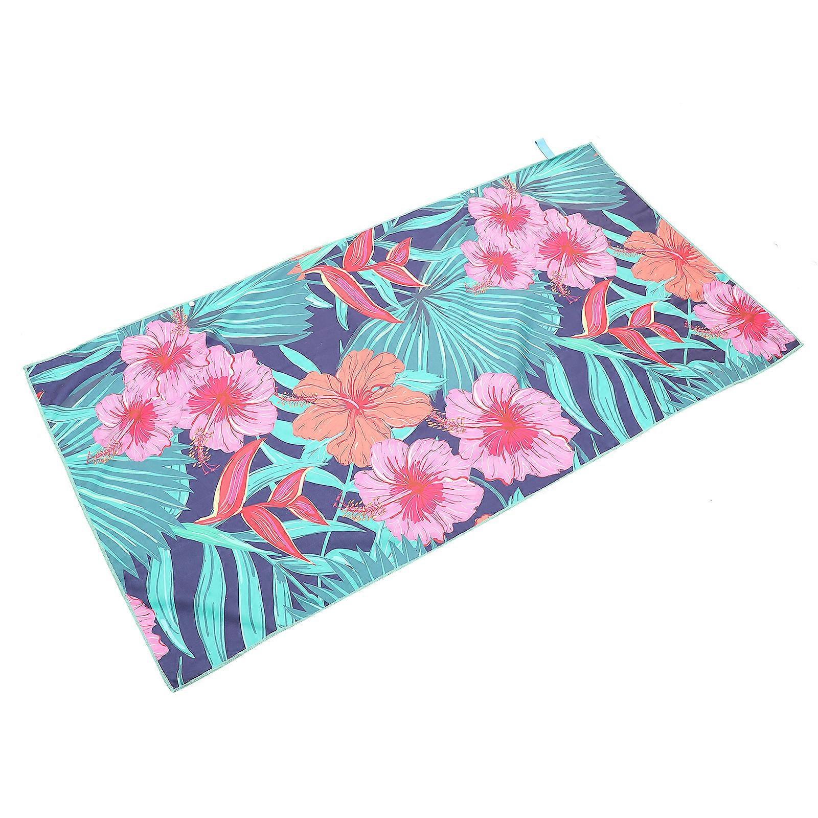 Beach Towel Quick Drying Microfiber Ideal For Swimming Rectangular Shape 1Pcs