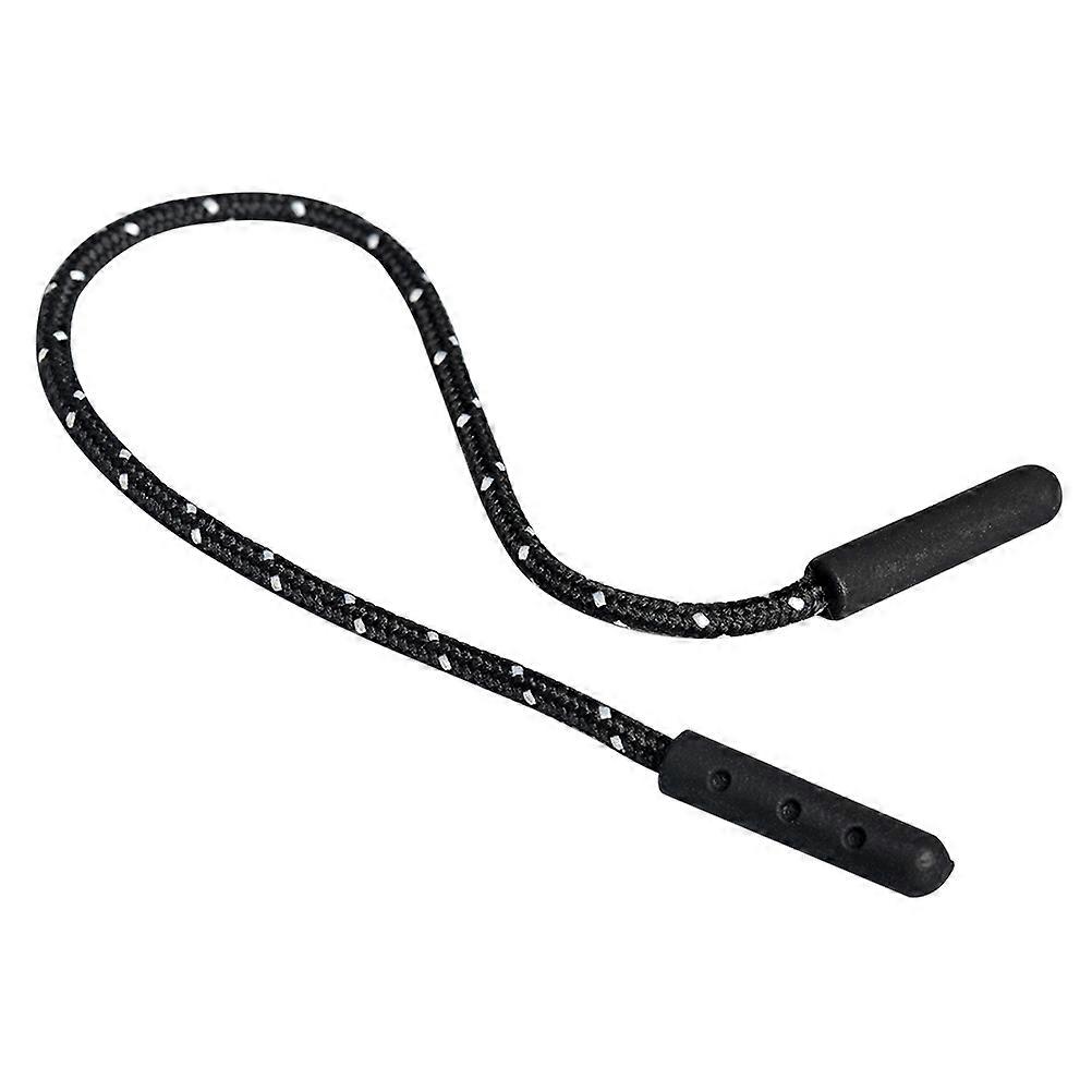 Zipper Pulling Rope 30PCS Durable Replacement For Damaged Zippers Suitable For Backpacks Jackets And Sportswear In Black Color Designed For Easy Use