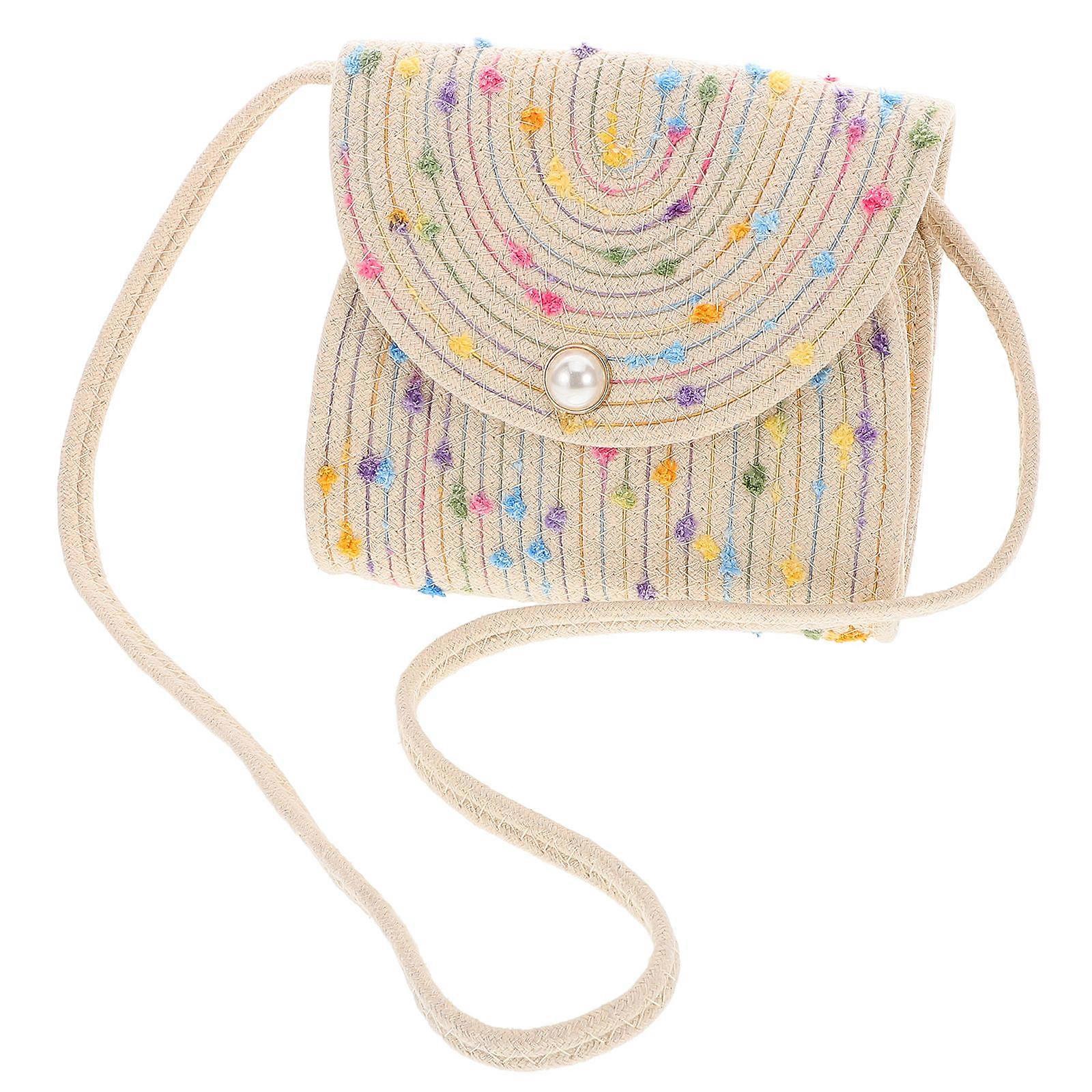 Here's a polished and professional product description based on your input:
**Chic Woven Straw Crossbody Bag for Women – Stylish Summer Handbag
