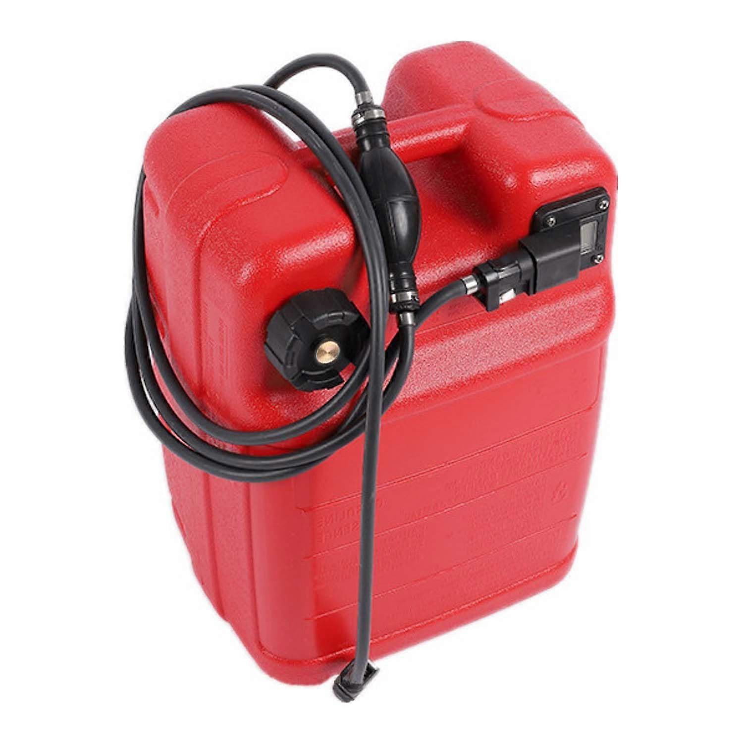 Marine tank, 6 gallons/24L rectangular portable marine tank, outboard marine tank with hose connection