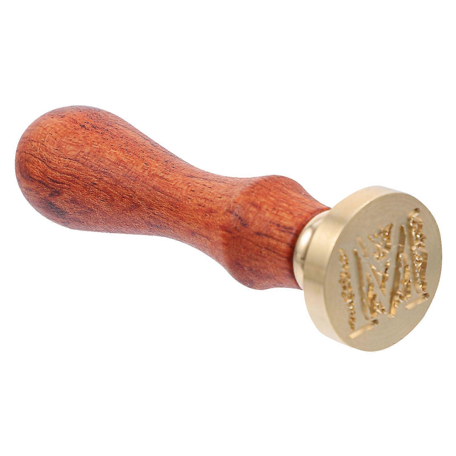 Creative Seal Stamp 1Pcs Retro Style Wax Printing Tool Sturdy Wood And Copper Material For DIY Crafts Enthusiasts And Gifts