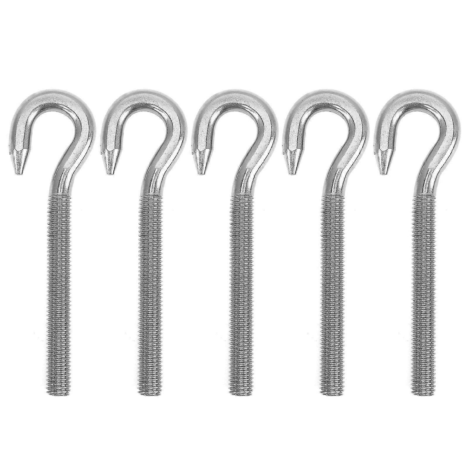 5 részes rozsdamentes acél csavaros kampókészlet - nagy keménységű csésze kampók mechanikai berendezésekhez és otthoni használatra