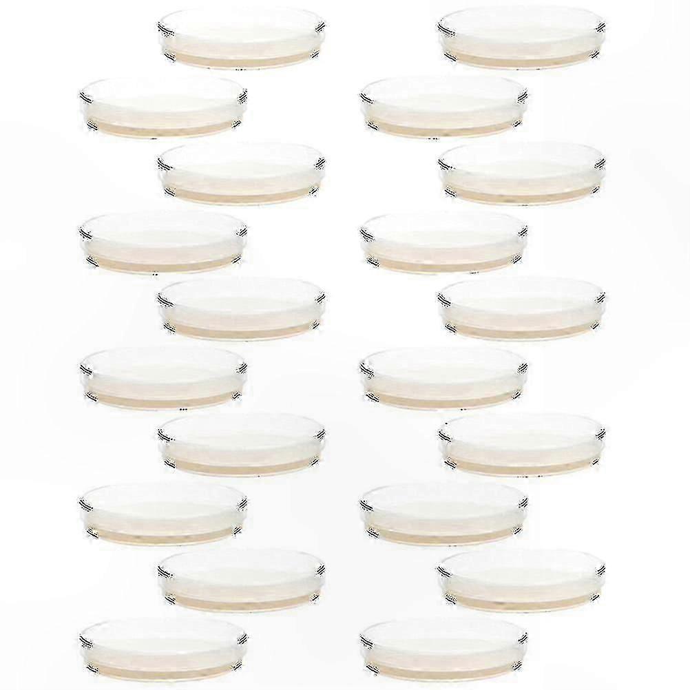 Prepoured Agar Plates for Science Experiments - 20 Pack Petri Dishes with Nutrient Agar