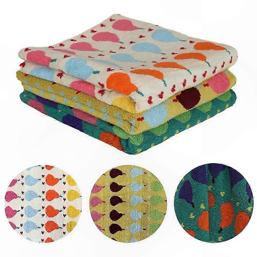 Kids' Soft Fabric Towel with Playful Pattern and Square Design for Children