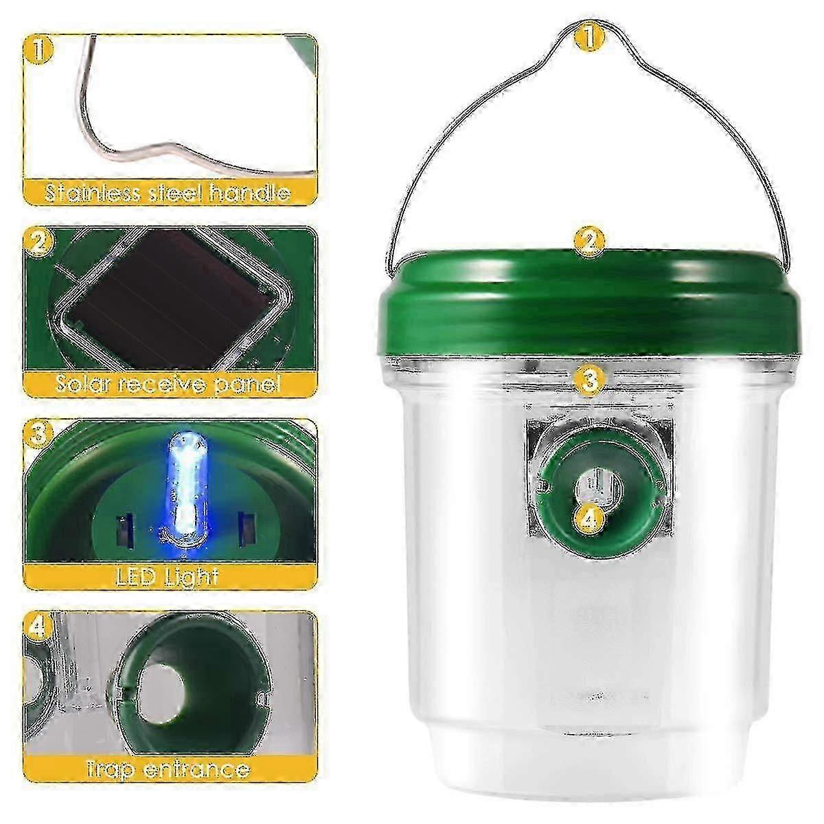 Wasp Catcher, Outdoor Solar Ed Ultravi Led