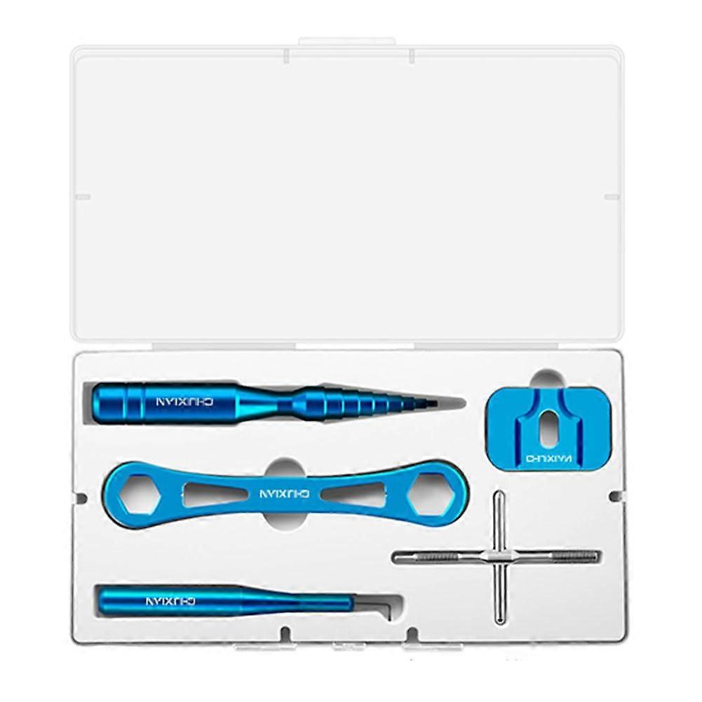 Fishing Roller Bearing Pin Remover Fishing Reels Unloading Maintenance Tool Kit Fishing Reel Kit DIY Modified Spools Disassembling Tools Blue