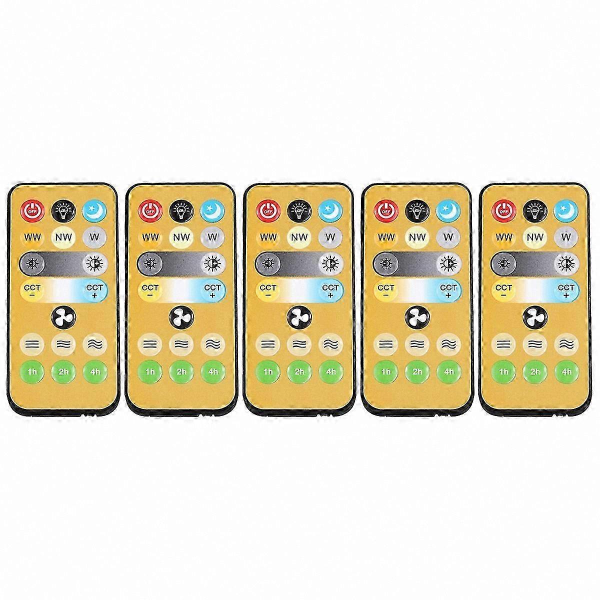 5-Pack Wireless Switches, 3-Speed Timer Remote for Ceiling Fan Lights, 1-4 Hour Timing Control