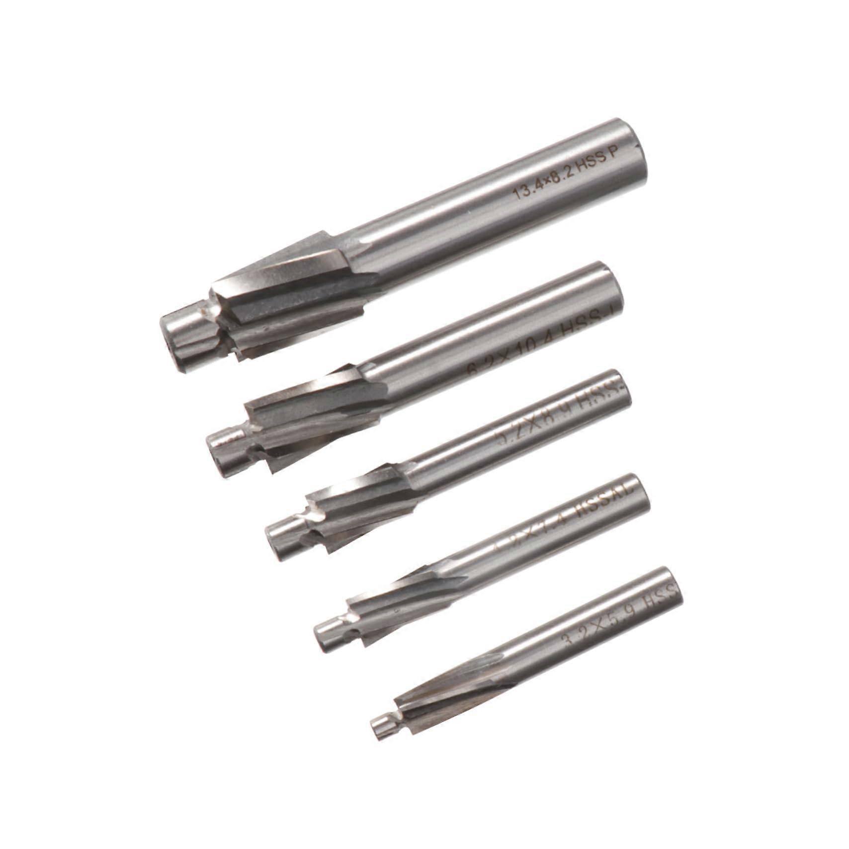 5piece Set Speed Steel Countersink Milling Cutter for CNC Mill, Precision Machining, Durable and Efficient