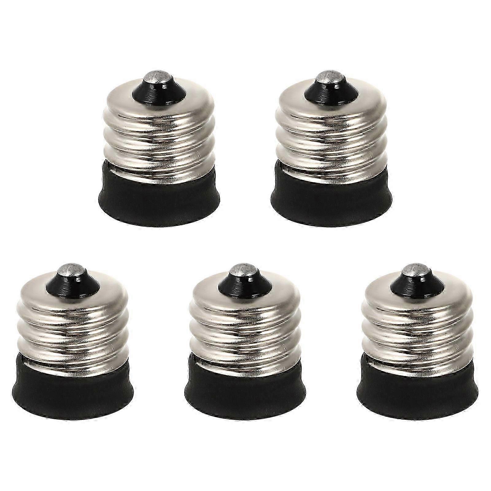 Adapter E17 to E14 Lamp Base Converter For Daily Life Use Durable Copper 5Pcs
