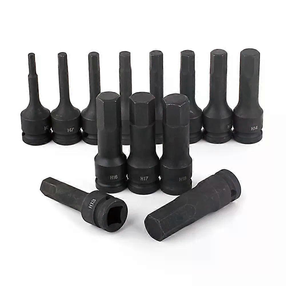 Electric Drill Socket Adapter Air Impact Wrench Hex Head Socket 125mm Adapter Screw Tap Socket Adapter