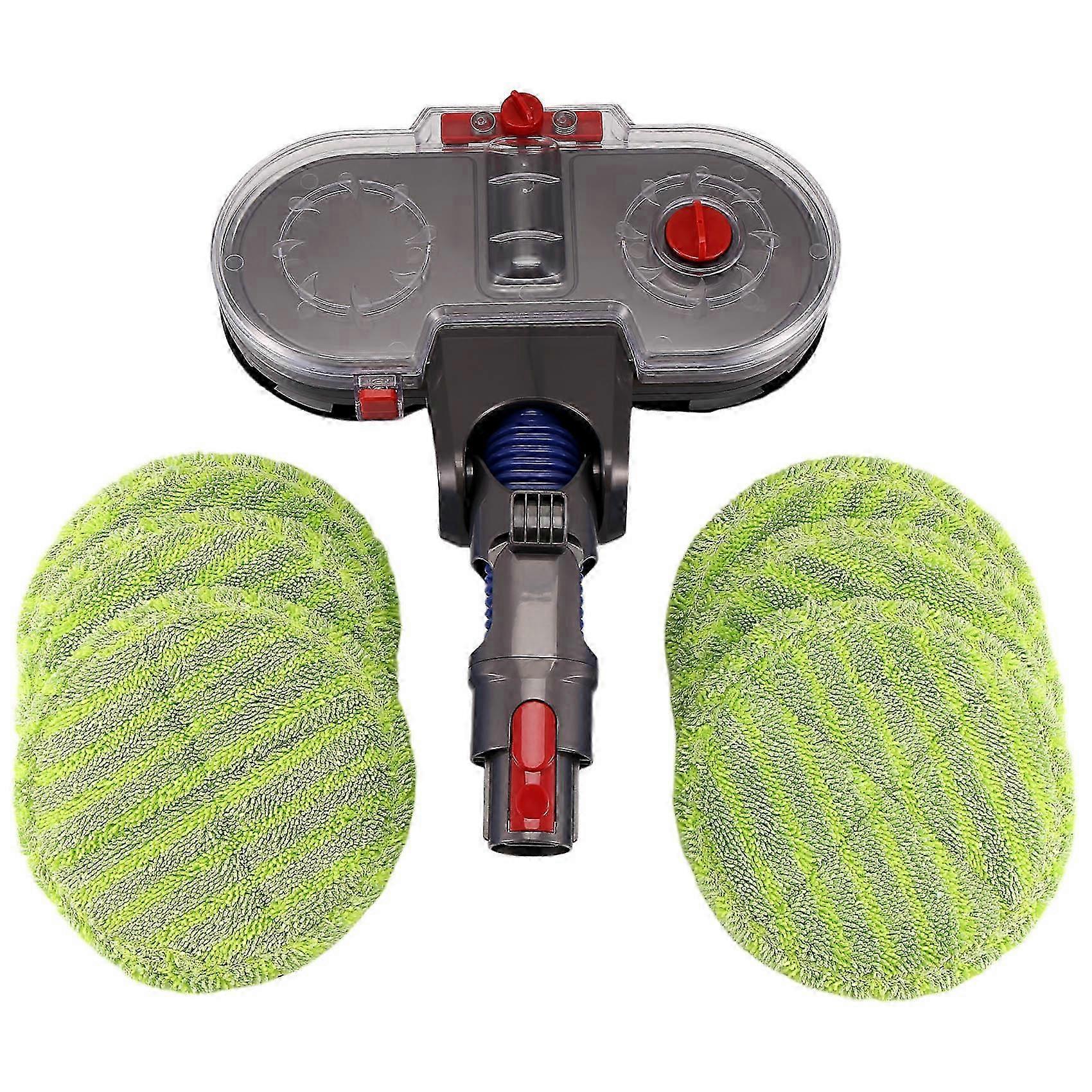 Electric Attachment with Detachable Water Tank for V15 V11 V10 V8 V7 Vacuum Cleaners, 6 Reusable Mops