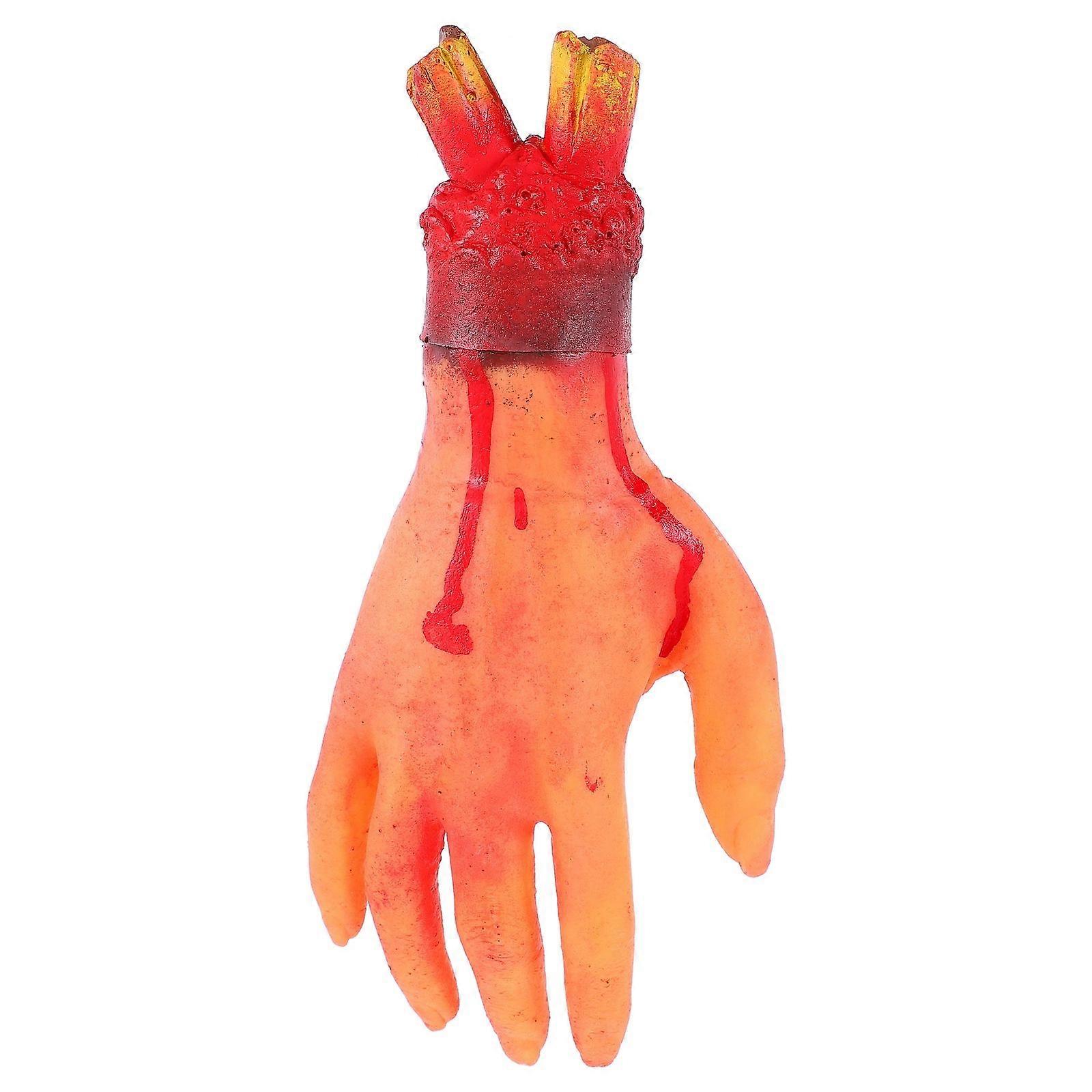 Realistic Fake Severed Hand Halloween Prop for Spooky Decorations, Pranks, Haunted House Setups, and Party Supplies
