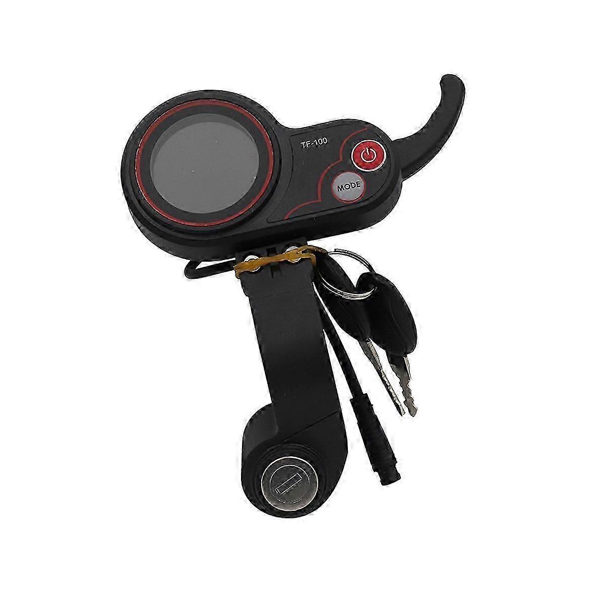 TF-100 LCD Display Throttle Meter Dashboard 6PIN Switch with Electric Door Lock Key Suitable for Electric Sc-jc