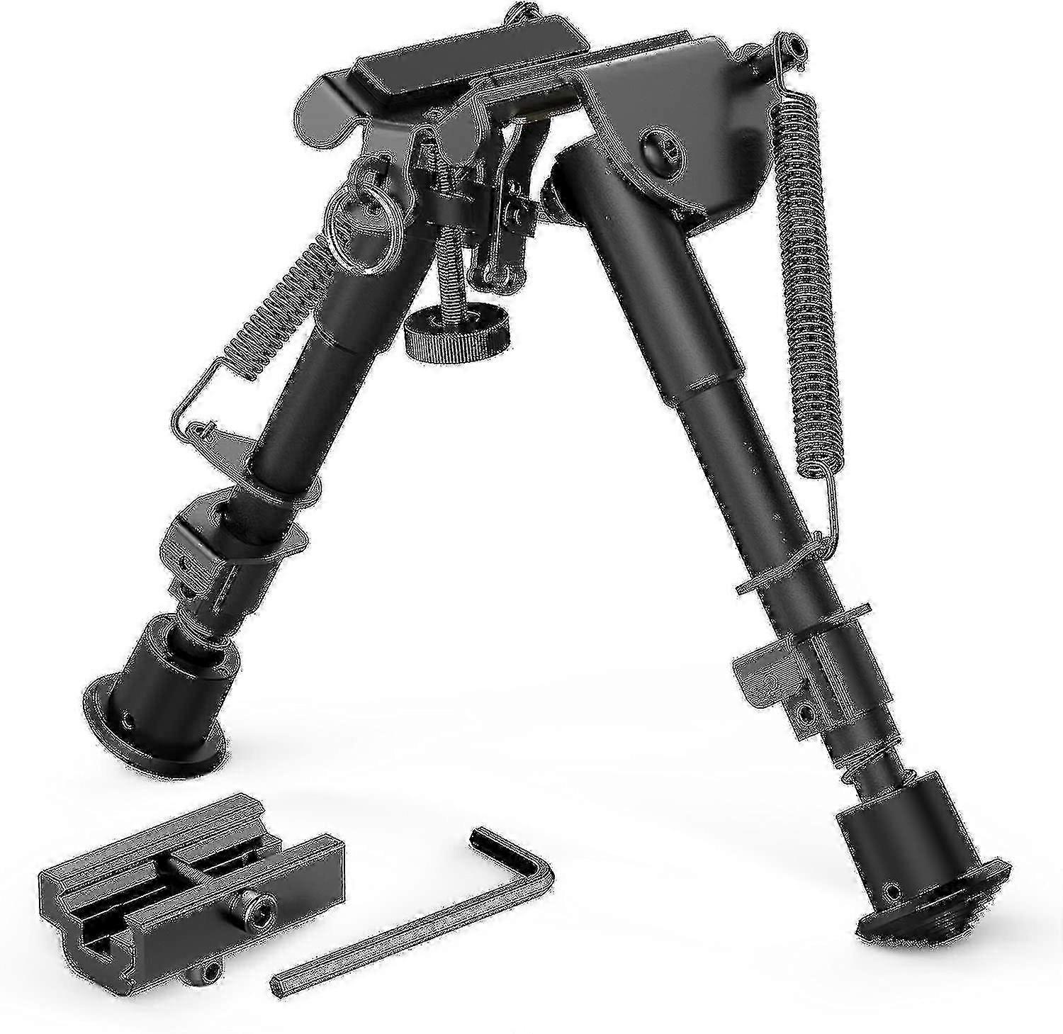 2 σε 1 ρυθμιζόμενο Bipod 6-9 ίντσες με προσαρμογέα ράγας για κυνήγι &; σκοποβολή - Ruikalucky
