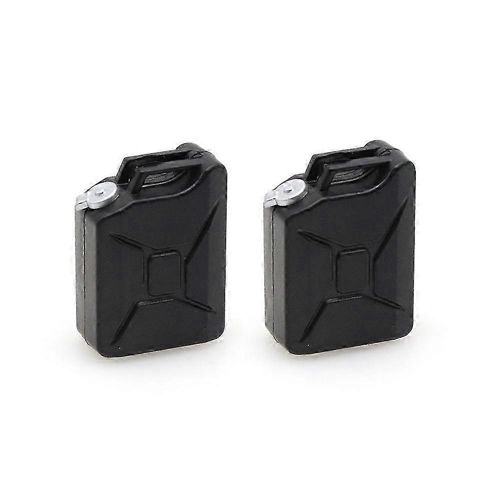 2Pcs Mini Simulation Fuel Tank Decorations for RC Crawler Cars - Compatible with 1/8, 1/10 Axial SCX10 TRX4 D90 Models