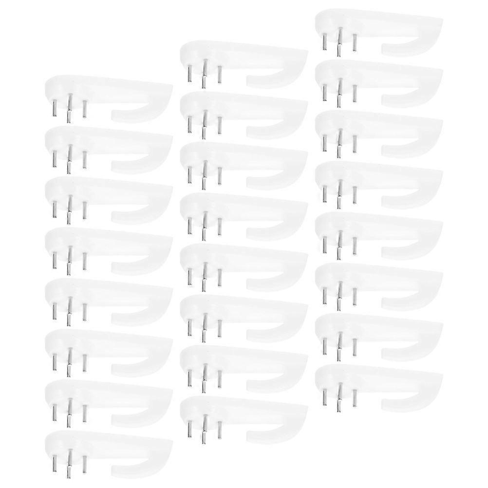 Non Mark Hooks for Wall Hanging Picture Frames 50Pcs White Material