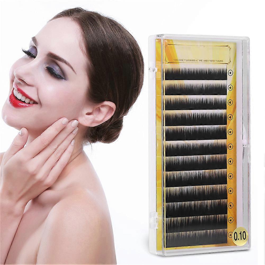 Mixed Black False Eyebrow Extensions 12pcs 5-8mm Soft Fiber