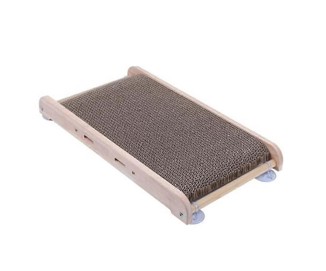 Cat Scratching Post Solid Wood Cat Scratching Board AntiScratch Cat Toy 46*25*5cm
